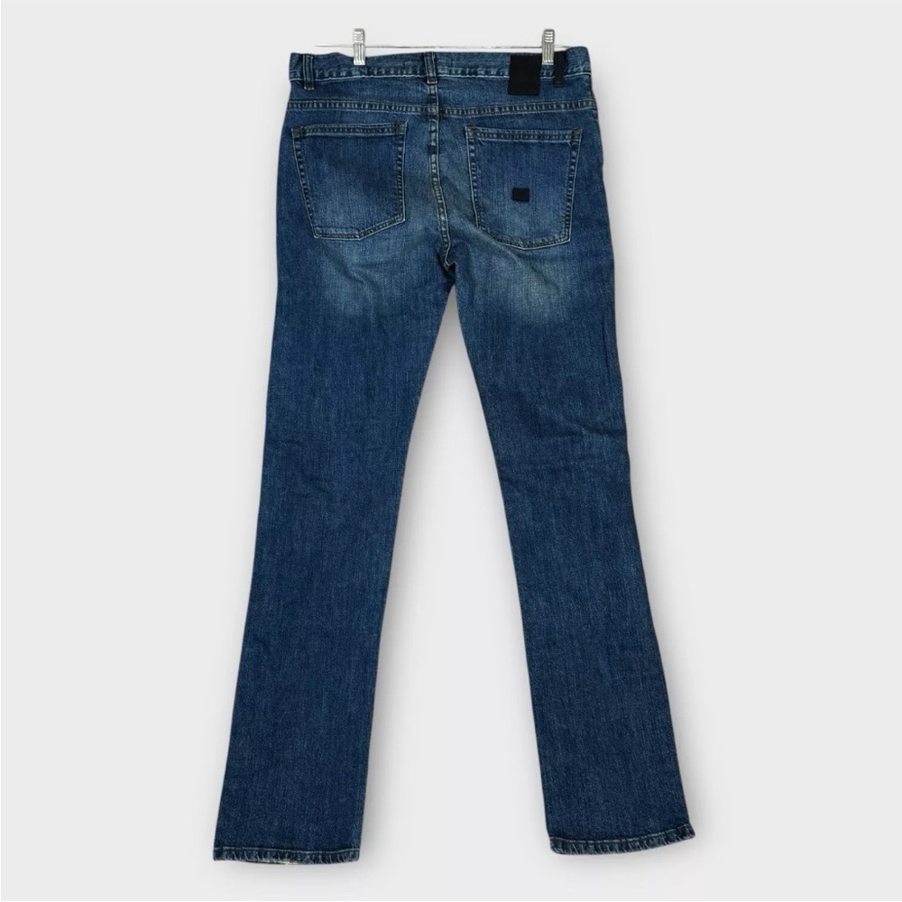 KREW Jeans Kslim Mens Size 32 Fits 33x33 Blue Mid Wash Denim Skate Boarding KR3W - Picture 2 of 14